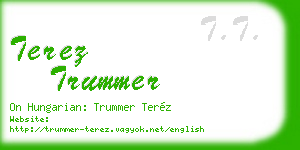 terez trummer business card